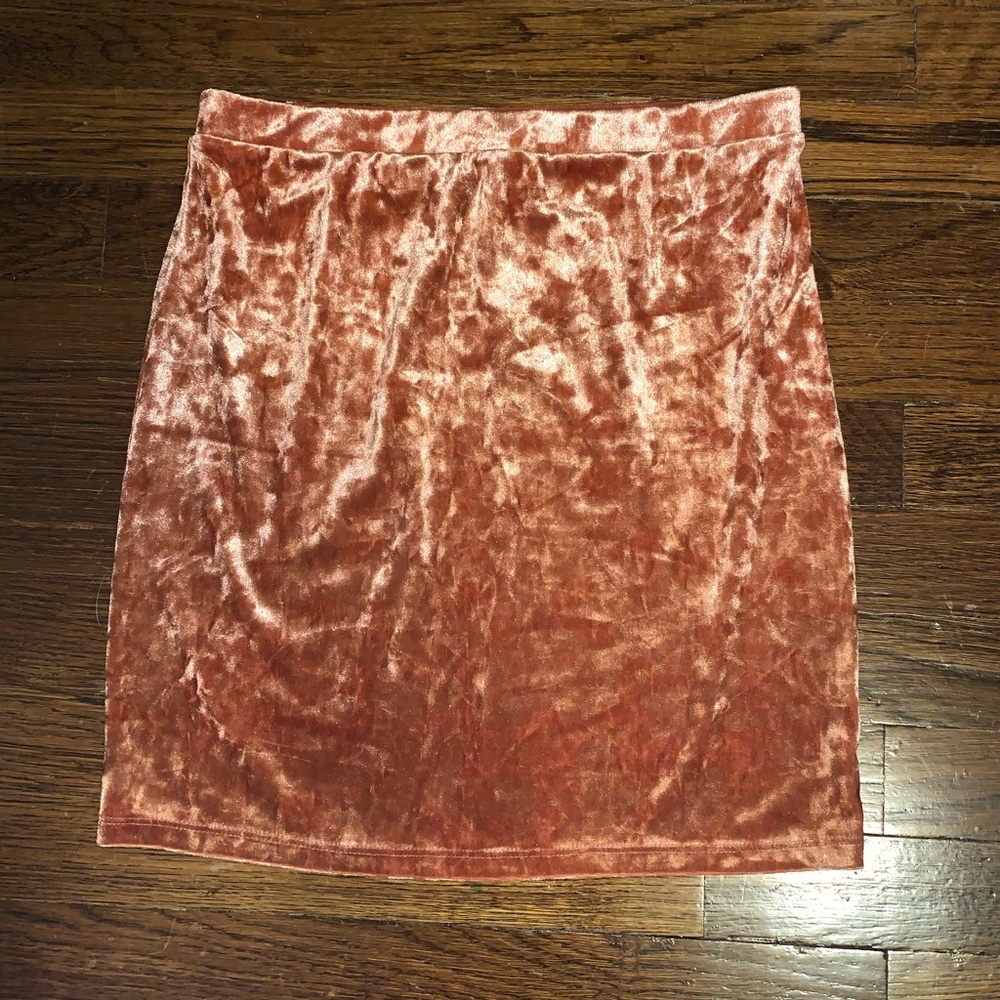 Forever 21 velvet pencil skirt